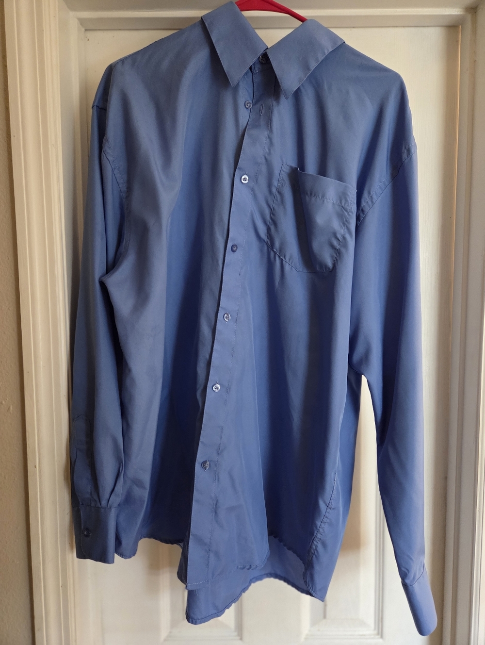 Men's Classic Long-Sleeve Dress Shirt - Blue